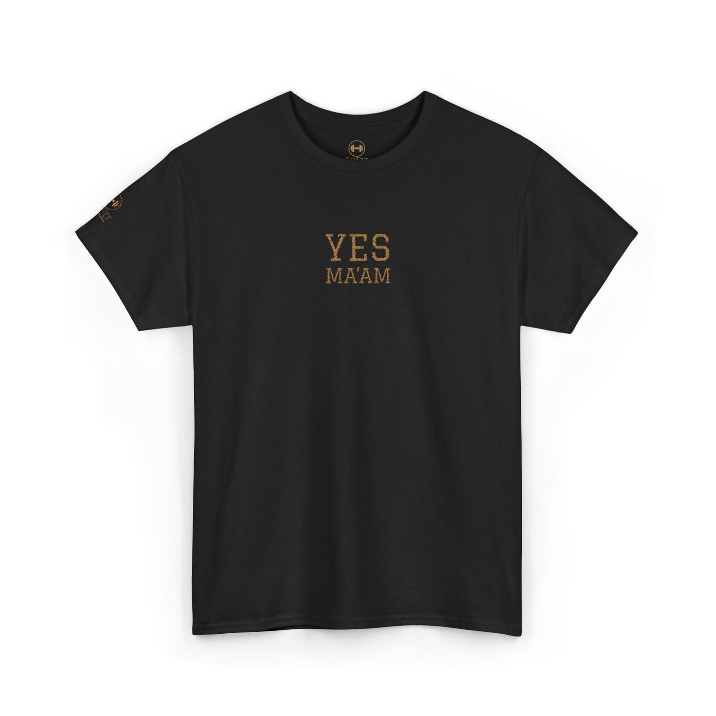 YES MA'AM Embroidered Stitched T-Shirt